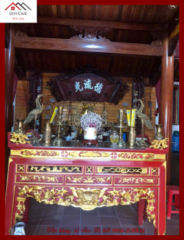 Hoành phi câu đối nhà thờ họ chữ Tổ công tông đức- Tử hiếu tôn hiền